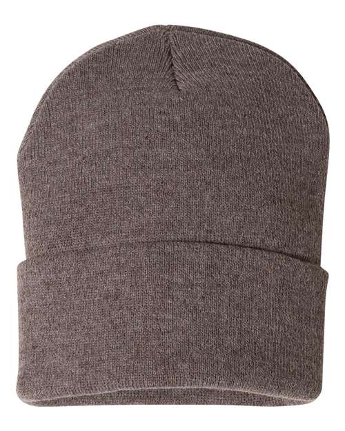 SP12 - 12" Solid Cuffed Beanie