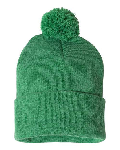 SP15 - 12" Pom-Pom Cuffed Beanie