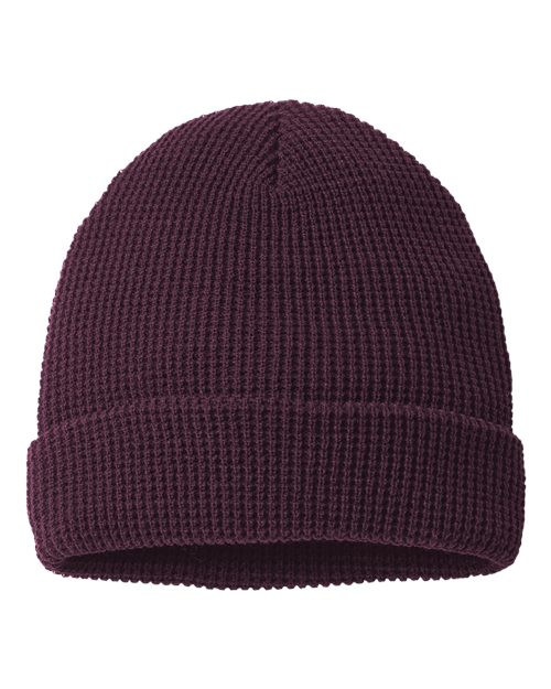 146R - Waffle Cuffed Beanie