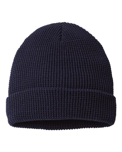 146R - Waffle Cuffed Beanie