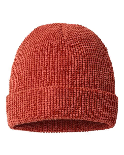 146R - Waffle Cuffed Beanie