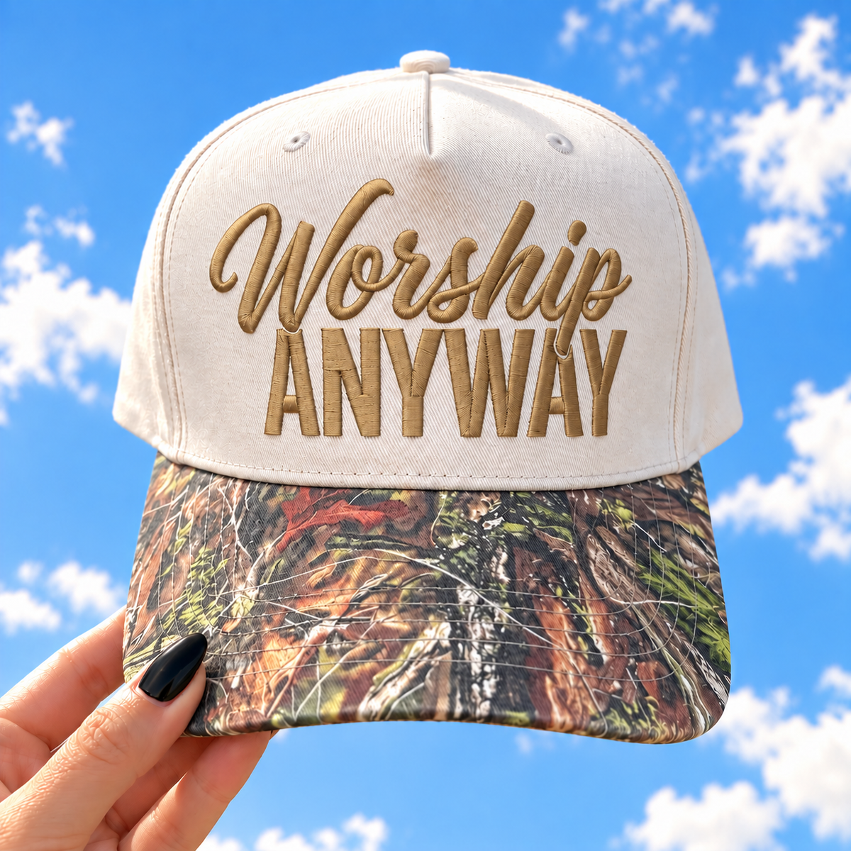 Worship Anyway - Embroidered Apparel