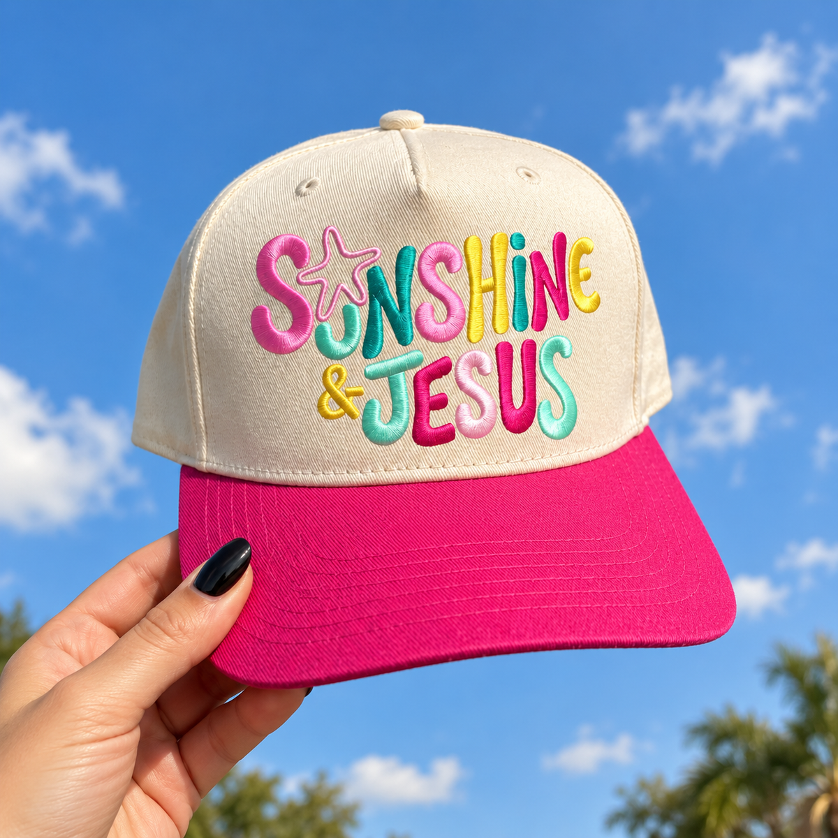 Sunshine & Jesus - Embroidered Apparel