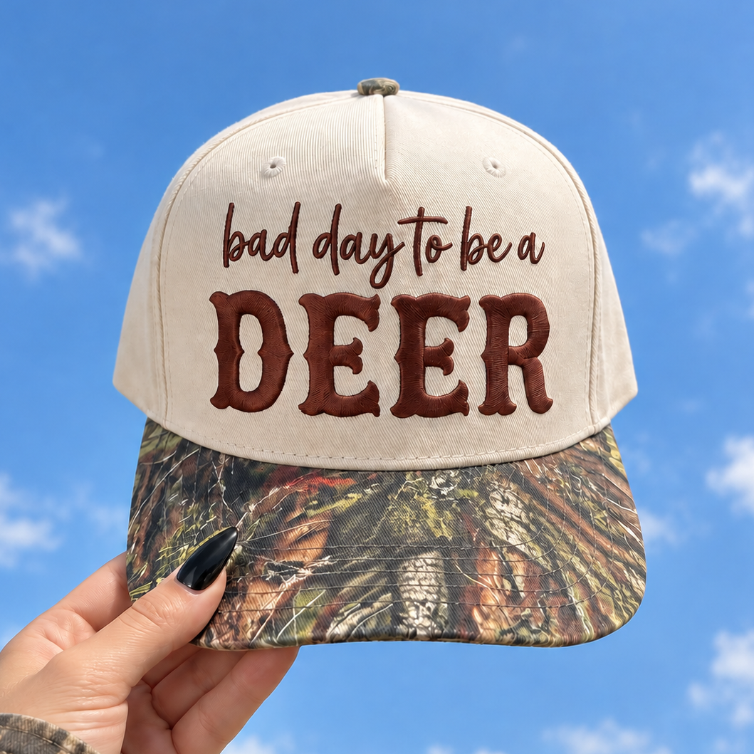 Wholesale Bad Day to Be a Deer Embroidered Hat