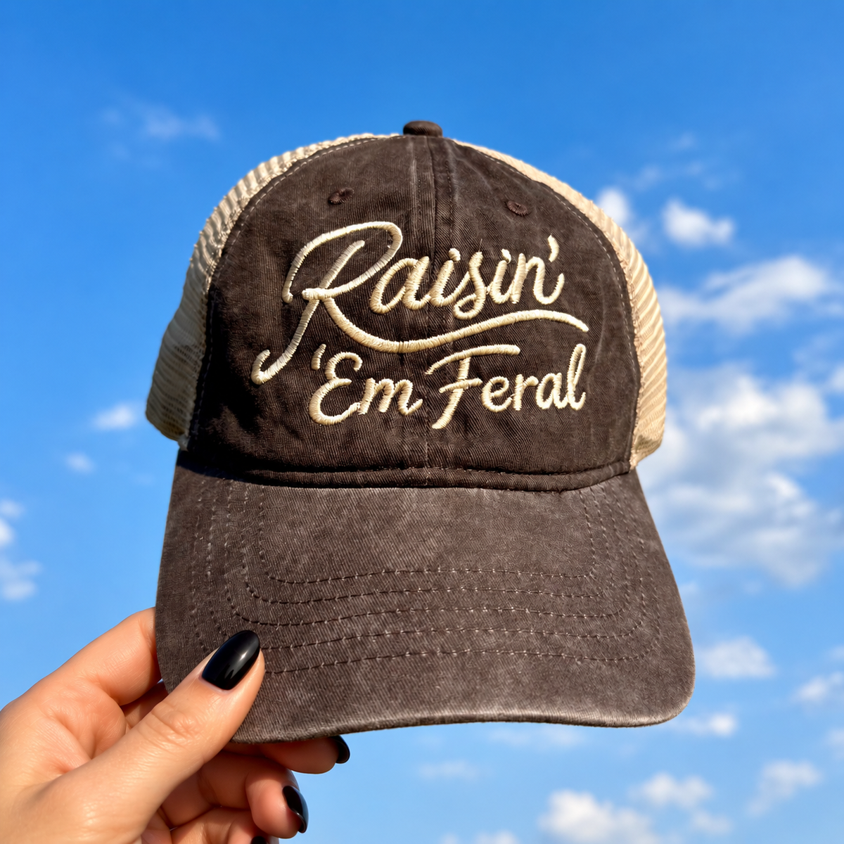 Raisin’ ’Em Feral - Embroidered Apparel